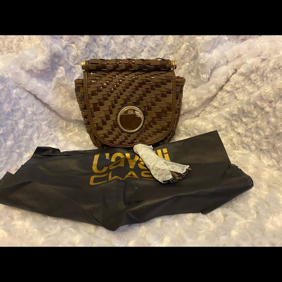 Cavalli Class Brown Crossbody Bag - Picture 6 of 8